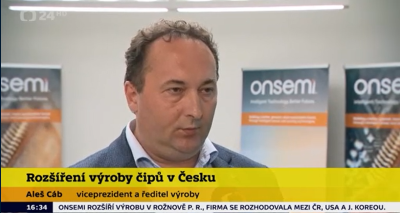 Plánovaná investice až 2 mld dolarů poputuje do onsemi v Rožnově